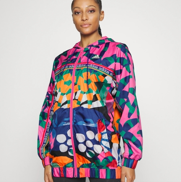 FARM Rio Jackets & Blazers - FARM Rio x Adidas Lightweight Windbreaker